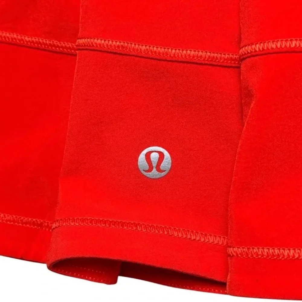 NWT Lululemon Pace Rival Mid-Rise Skirt in Hot Heat, Size 12. - Picture 4 of 10